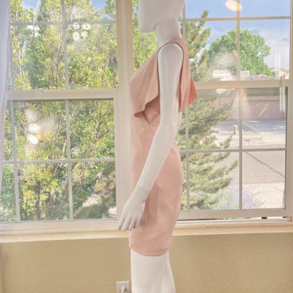 Genny Light Pink Slit Sleeve Mini-Dress - Picture 4 of 9
